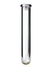 A clear glass test tube, ideal for laboratory and scientific use