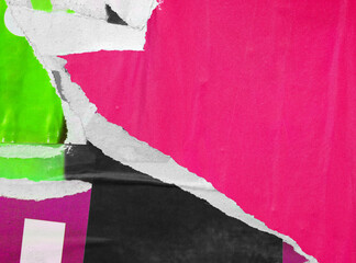 Posters old colorful ripped torn grunge backgrounds creased crumpled paper backdrop surface placard...