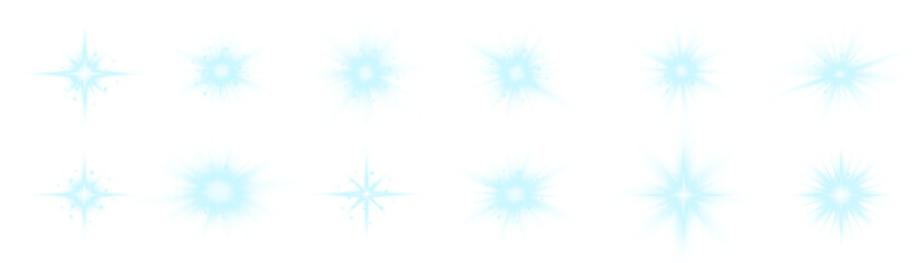 Bright neon lens flare radiates from the center. Blue sunburst glow creates dramatic light energy. Suitable for sci-fi artwork, posters, and modern backgrounds.