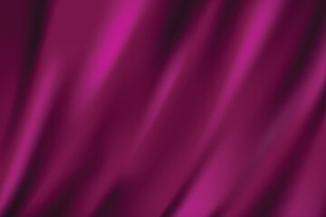 Luxury Abstract Fabric Wave Background &ndash; Elegant Silk Satin Velvet Cloth Texture with Fluid Wavy Folds