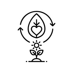 eco, green, sustainable, nature, icon