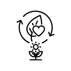 eco, green, sustainable, nature, icon