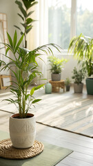 Zen Green Meditation Space