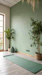 Zen Green Meditation Space
