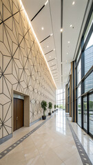 interior of a modern office,Contemporary Lobby: Architectural Elegance