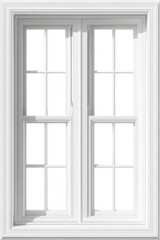 white window on a white wall