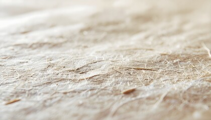 再生紙の繊維をマクロ撮影したナチュラルテクスチャ背景　サステナブル素材の質感