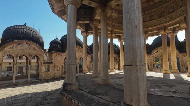 Historic Ramgopal Chhatri Memorial with Dome and Pillars in Rajasthan India