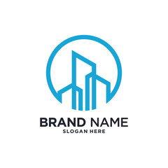 Building construction logo design inspiration with modern concept