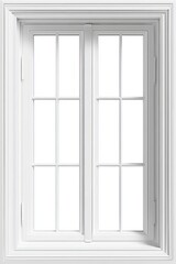 white window on a white wall