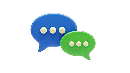 3D Chat Bubbles: Communication & Messaging Concept