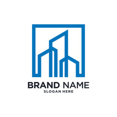 Building construction logo design inspiration with modern concept