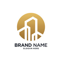 Building construction logo design inspiration with modern concept