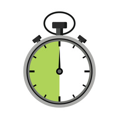 Illustration of a stopwatch/timer. Speed ​​measurement