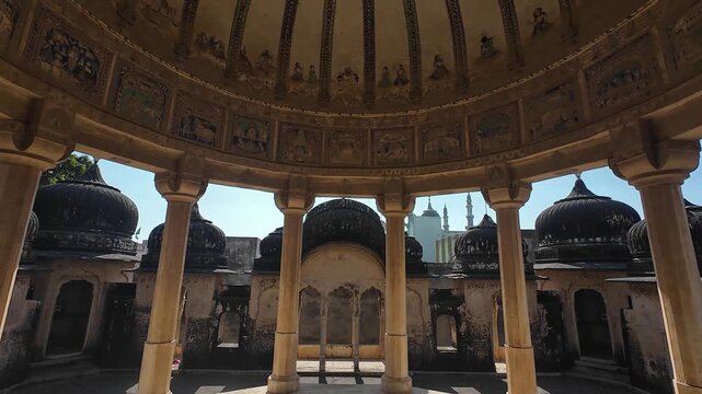 Historic Ramgopal Chhatri Memorial with Dome and Pillars in Rajasthan India