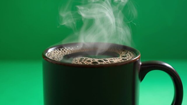 Steaming coffee in a mug: A close-up shot captures a mug brimming with rich, steaming coffee, the aroma of which fills the air with anticipation. A refreshing start for a day!