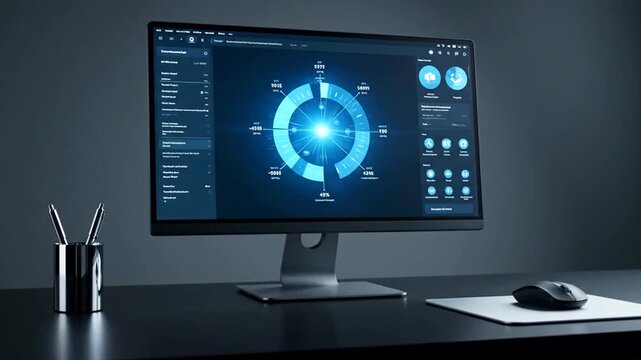 computer monitor with a monitor
