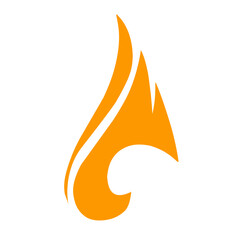 Fire icon vector 