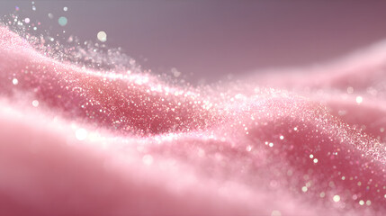 Pink and purple particles overlay with subtle bokeh light scattering for stage and design backgrounds