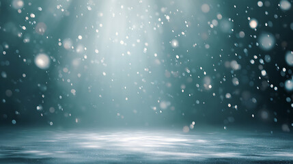 Snowfall Landing Background &ndash; Gentle Dynamic for Winter Holiday Posters.