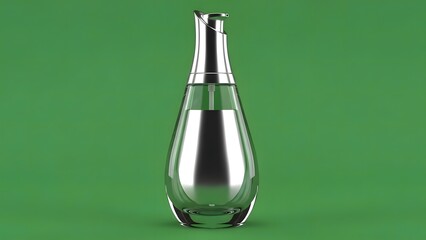 Cosmetic Bottle Mockup with Green Screen Background