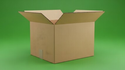 Shipping Box and Delivery Concept for E-Commerce