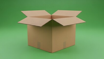 Shipping Box and Delivery Concept for E-Commerce