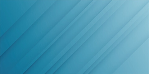 Obraz premium Blue Abstract Diagonal Stripes Background With Soft Gradient For Modern Design eps10