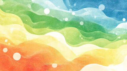 Blue and green wave with a white background. The wave is very long and has a lot of detail