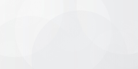 Fototapeta premium White geometric abstract background overlap layer on bright space with lines effect decoration. Vector creative design.