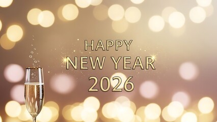 Naklejka premium An illuminated neon sign design concept from 2026 features text illustrating a night of business success love and money for the new year happy new year 2026 new year 2026