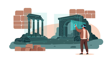 Virtual reconstruction ancient ruins using augmented reality to experience history