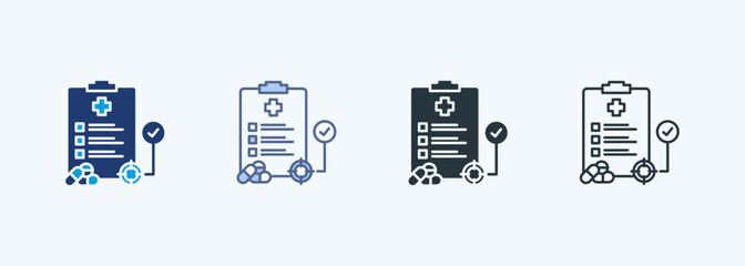 Clinical Endpoint Multiple Style Icon Collection