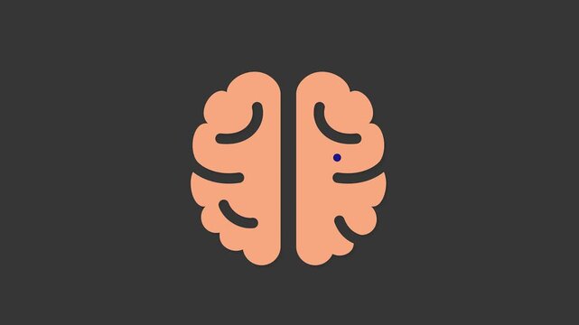 Brain Icon: a creative representation of a healthy, intelligent mind, symbolizing intelligence, thought, and cognitive processes.