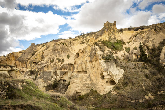 cavusin, cappadocia, fairy chimneys, pinnacles, chimneys, rose valley, turkey, turkiye