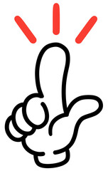 チェック 指差し ポイント アイコン Pointing Finger Icon