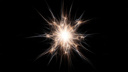 Abstract Starburst on Black