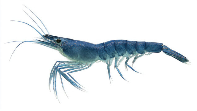 Blue Shrimp Isolated