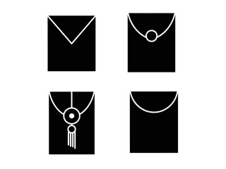 set of traditional chinese envelope icons
