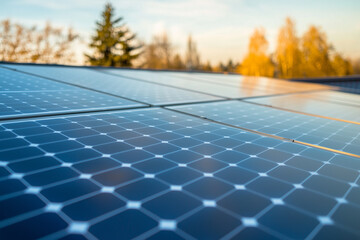 High-tech solar panel installation on contemporary sustainable home exterior.