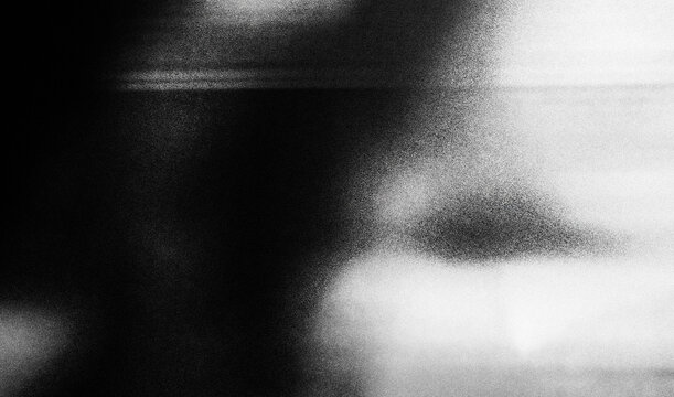 Abstract gradient blurred colorful with grain noise background. monochrome black white gray noisy texture dark glowing noise texture, retro banner poster cover design