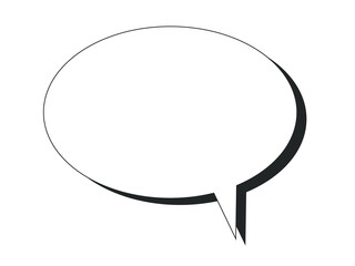 Naklejka premium Clean Transparent Speech Bubble PNG Design for Chat, Communication, Dialogue, and Comic Themed Creative Projects