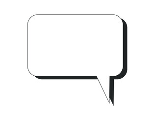 Clean Transparent Speech Bubble PNG Design for Chat, Communication, Dialogue, and Comic Themed Creative Projects