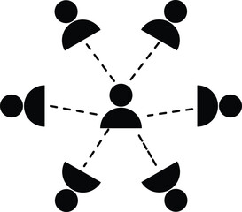 Organizational structure sign. Simple organizational structure. organizational hierarchical scheme. Community organization icon. Organization Chart design
