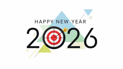 Celebrating New Year 2026 with Festive Elements and Modern Design