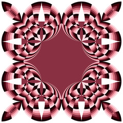 op art creative pattern, ornament, abstract floral background, original vector decoration