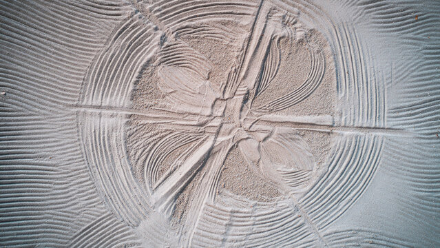 Sand Pattern Art - Powered by Adobe