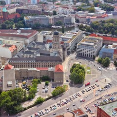 Berlin aerial view in Germany
