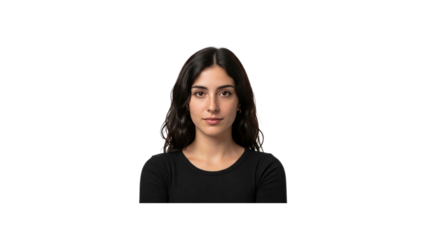 Close up portrait of a beautiful dark haired woman