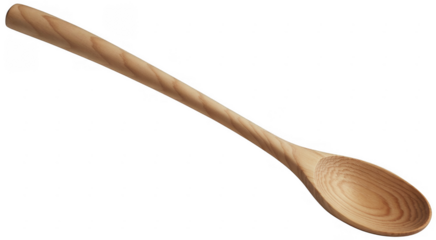 Wooden cooking spoon isolated wooden spoon kitchen isolated on a transparent background